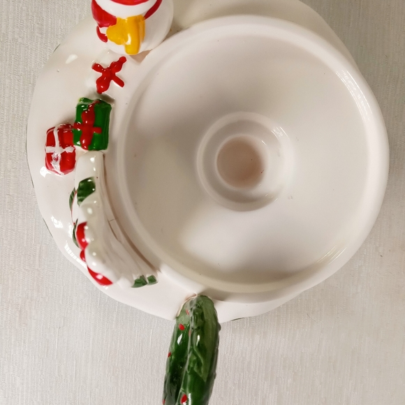 HIMARK HOLIDAY WINTER SNOWMAN CANDLESTICK CANDLE HOLDER CHRISTMAS DECOR RARE - Picture 3 of 8